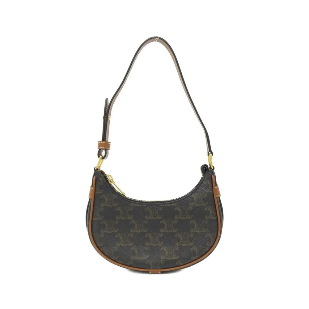 Celine Ava bag Triomphe canvas tan calfskin